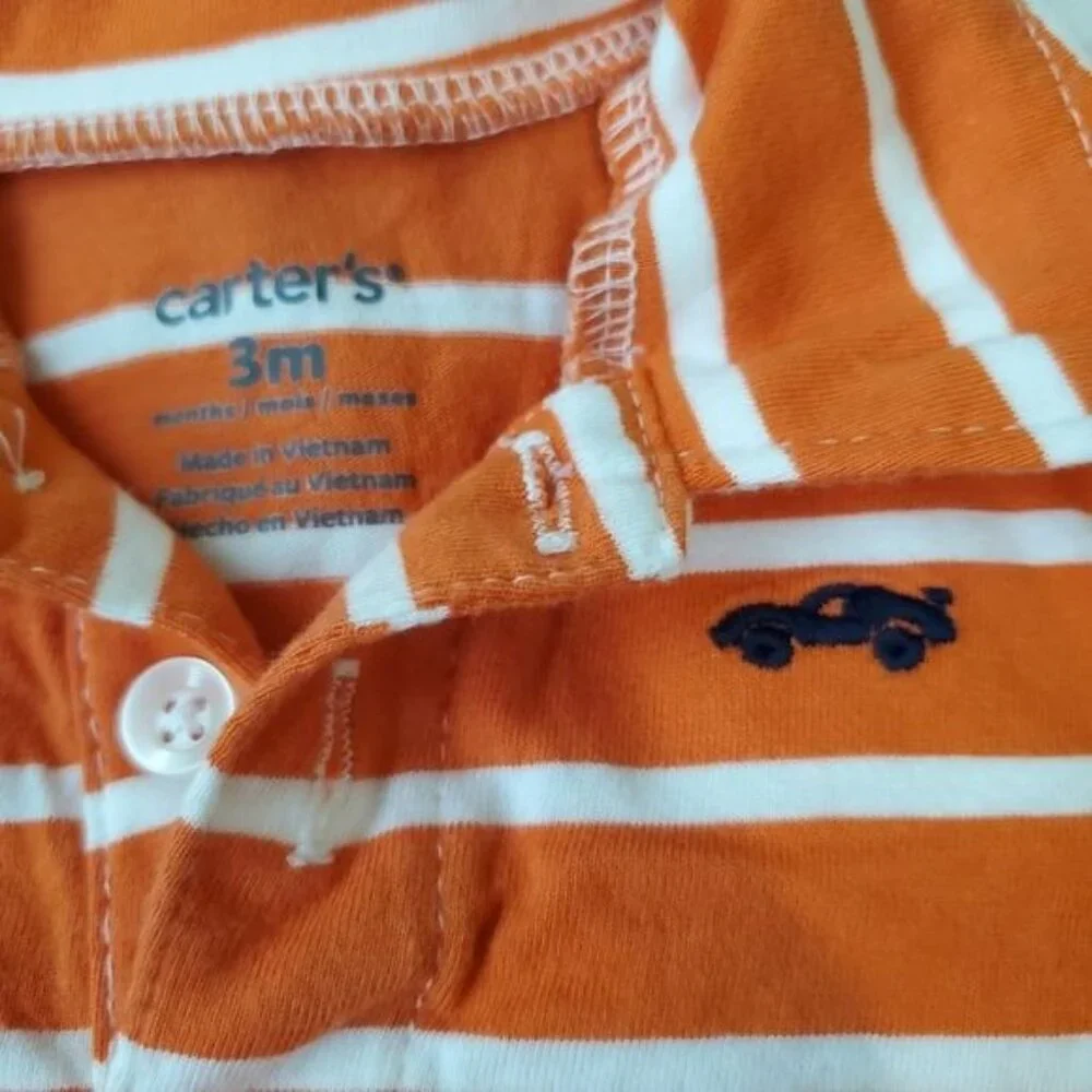 Carter's Matching set  Cars Printed‎ Shorts & Short Sleeve shirt Sz 3 Months